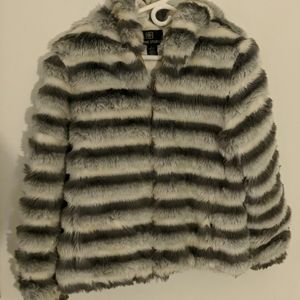 Alpine Studio Faux Fur Coat Jacket Sz L